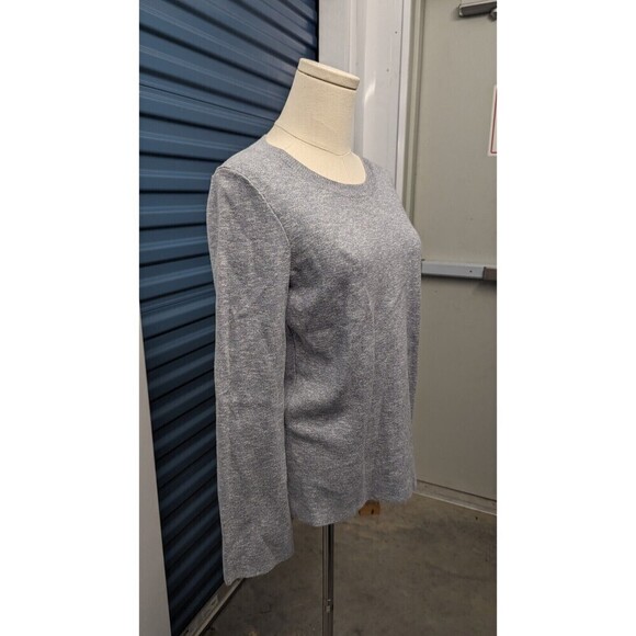 Madewell Laced Back Swingy Sleeves Cotton Round Neck Knit Pullover‎ Sweater XS - Picture 2 of 10